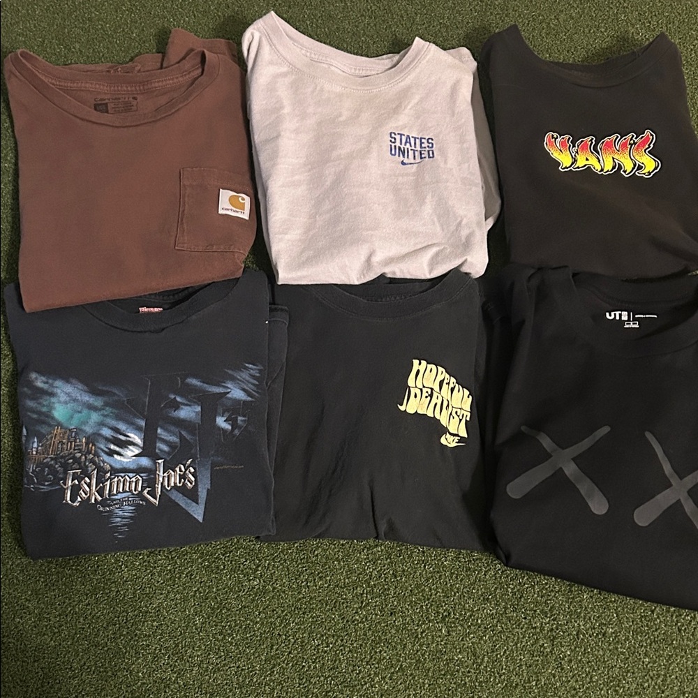 6 pack of kids shirts